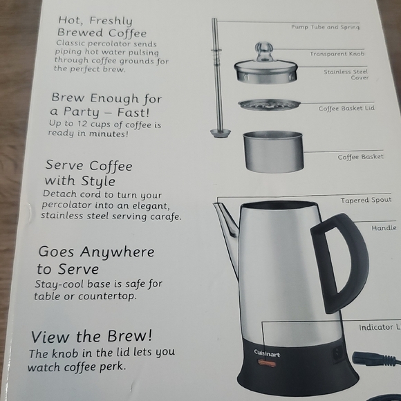 ✳️NIB 12 CUP PERCOLATOR - Picture 4 of 9